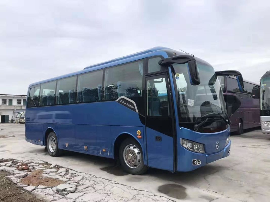 33 Seats 2014 Year Used Travel Bus Used Motor Coaches Blue Color 3300mm ...