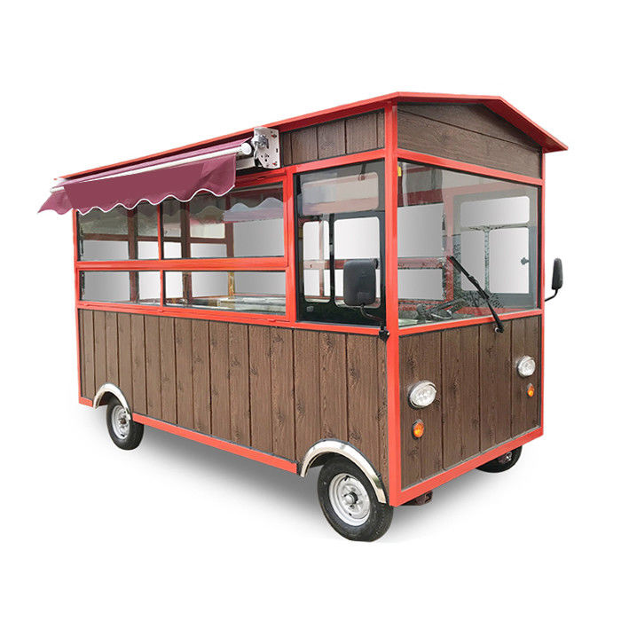 Electric Mobile Food Cart Mobile Fryer Food Cart With Rust Resistant