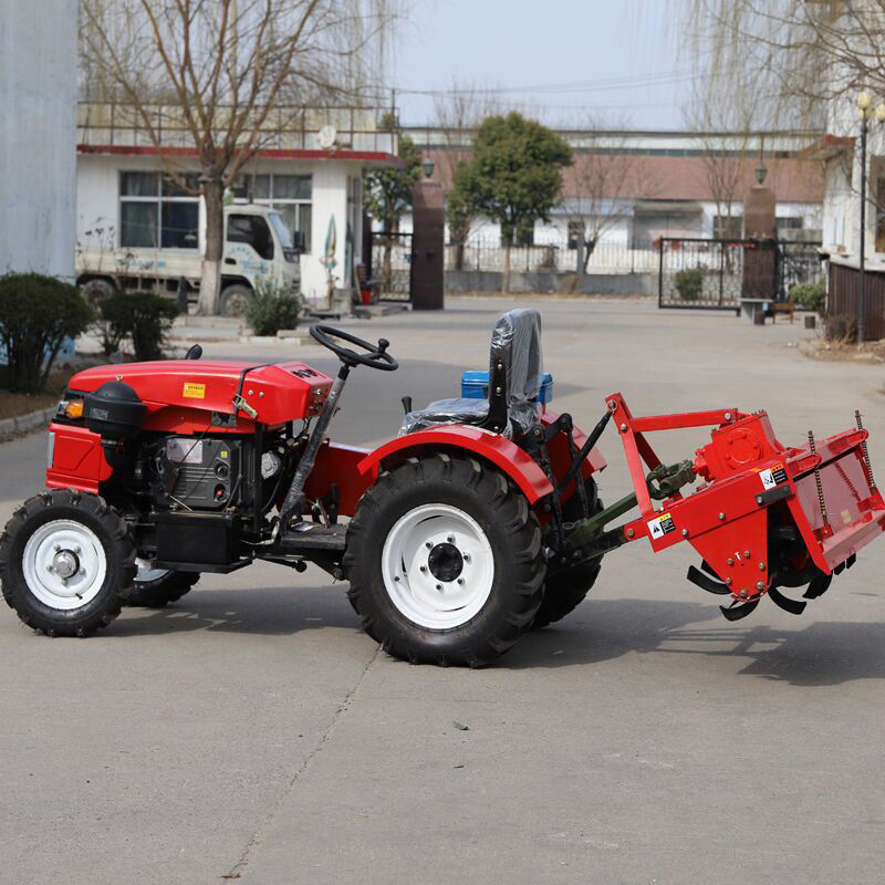 25HP Used Agriculture Machinery Small Farm Tractor With Rotary Tiller