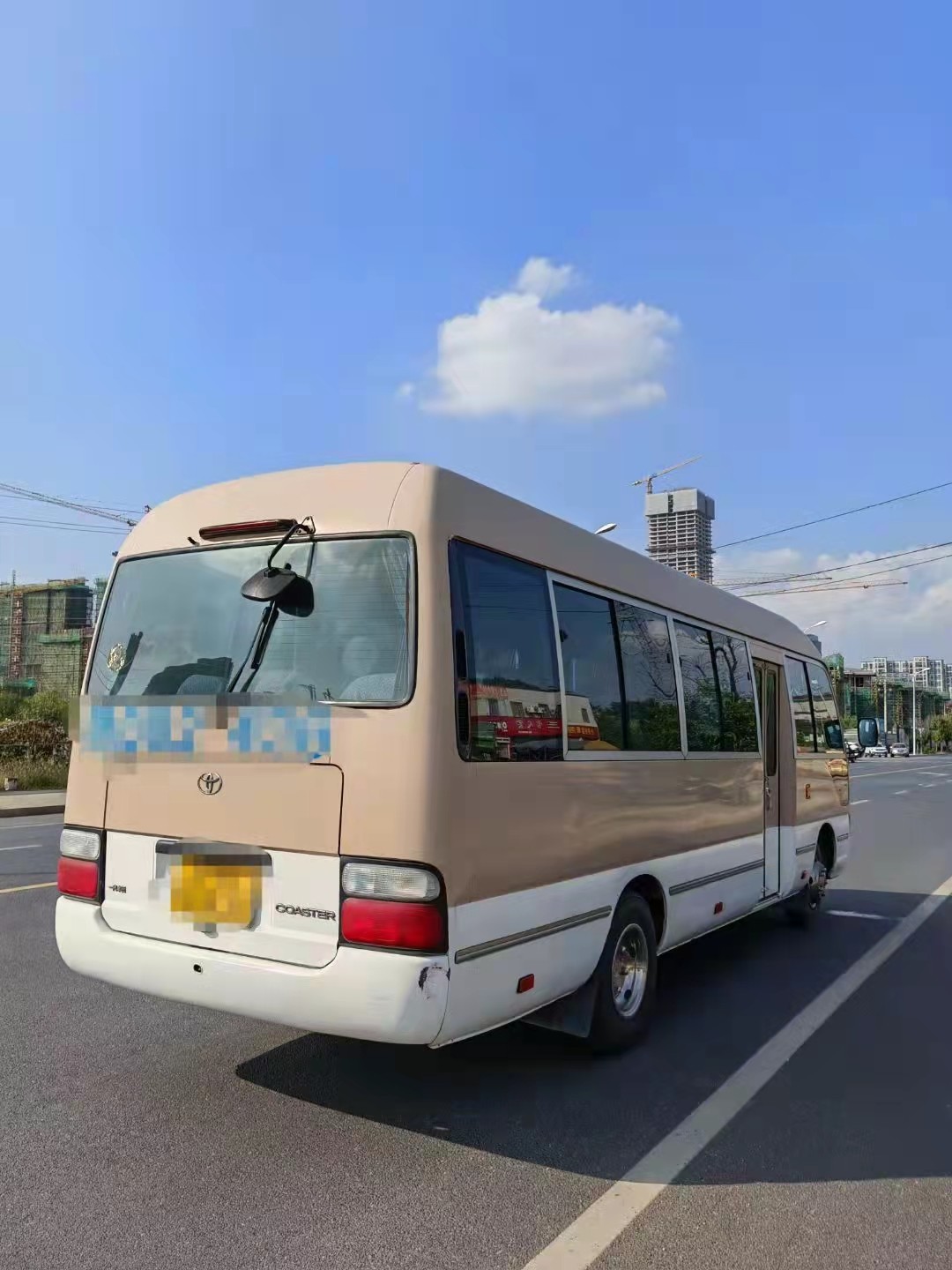 20 Seater Used Coaster Bus Toyota Second Hand Mini Bus 3RZ Engine