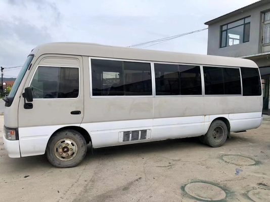 30 Seater Used Coaster Buses Mini Coach Bus 1HZ Front Engine Bus