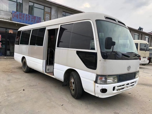 30 Seater Used Coaster Buses Mini Coach Bus 1HZ Front Engine Bus