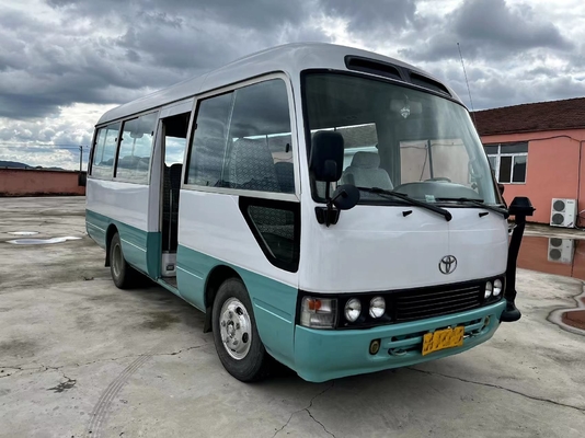 Toyota Used Small School Buses Coaster 14B Diesel Engine 23 - 29seats Automatic Doors