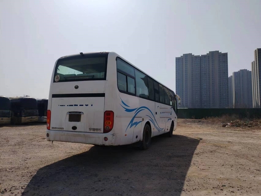 Second Hand Microbus 43 Seats Double Doors White Color Used Yutong Bus ZK6102D Yuchai Engine