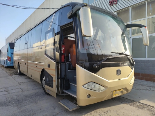 Used Travel Bus Yuchai Engine Double Doors 53 Seats 12 Meters Second Hand Zhongtong Bus LCK6125