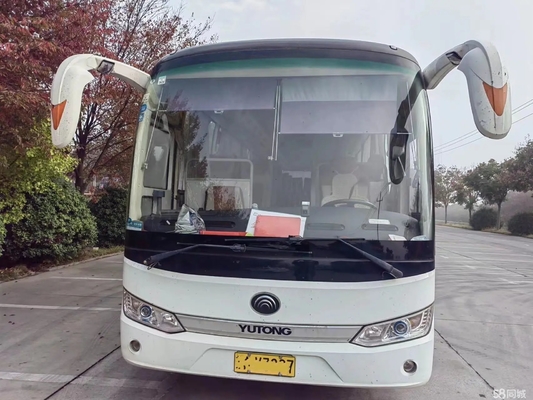 Used Shuttle Bus 47 Seats Yuchai 6 Cylinders Engine Air Conditioner 10.7 Meters Second Hand Young Tong ZK6115