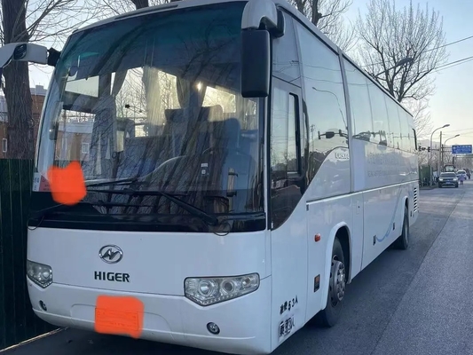 Used Passenger Bus EURO IV 53 Seats Air Conditioner 330hp Engine 12 Meters White Color 2nd Hand KLQ6129