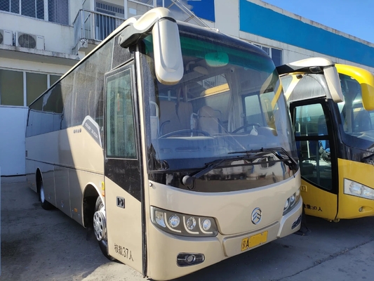 2nd Hand Coach 37 Seats Single Door Air Conditioner EURO IV Manual Transmission Used Golden Dragon Bus XML6857