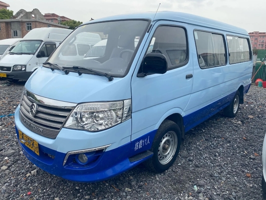 Used 12 Seater Minibus White And Blue Color 11 Seats Golden Dragon Hiace XML6532 Gasoline Engine LHD