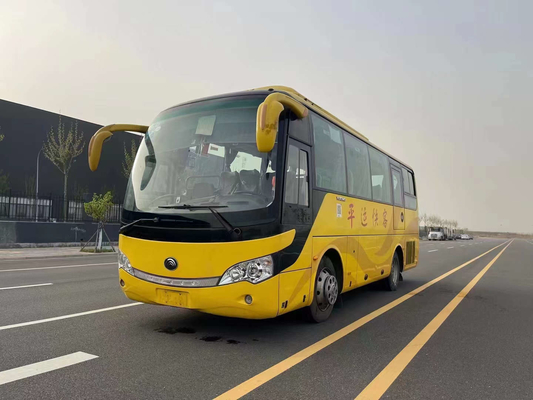 Used Motor Coaches 35 Seats 2015 Year Singl Passenger Door Long Distance Transport Used Youngtong Bus ZK 6808