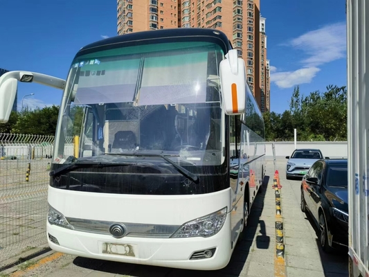 Young Tong Bus ZK6112 White Color 53 Seats 12 Meters Long Weichai Engine 336hp Air Conditioner 2nd Hand Coach Bus