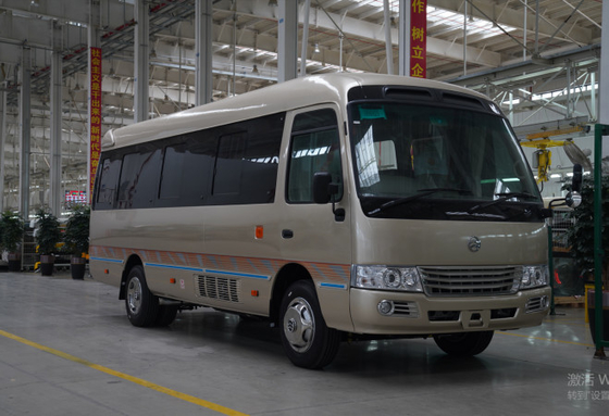 Used Transit Bus Golden Dragon Coaster Minibus 23 Seats CNG Engine