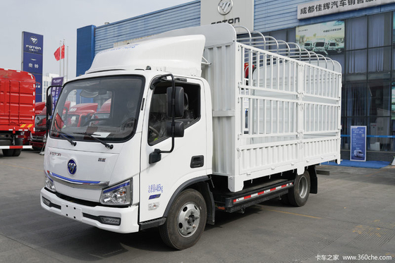 New Energy Vehicles Cable 1.2 Tons Loading Foton Fence Truck Pure Electric