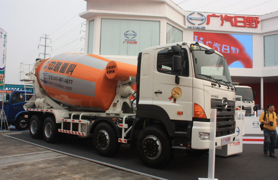 Trucks Concrete Mixer 350hp Zoomlion Tanker 8*4 Hino Mixing Euro 3 Use In Africa