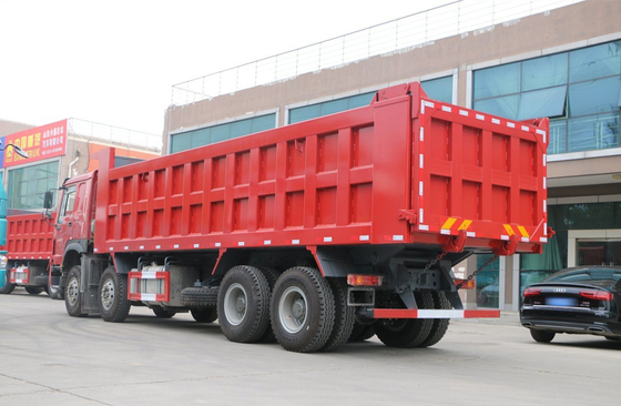 Sino Howo Dump Truck 76 Flat Cabin 8*4 Tipper Truck 30-50 Tons Loading 12 Tires LHD＆RHD