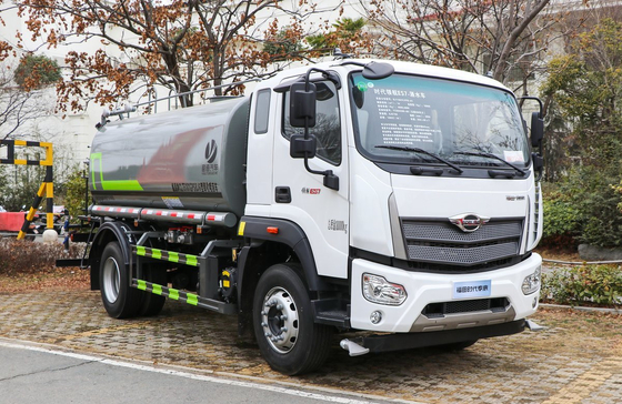 4x2 Water Sprinkler Truck Single And Half Cab Chinese Brand Foton 11.5m³ Capacity Tanker