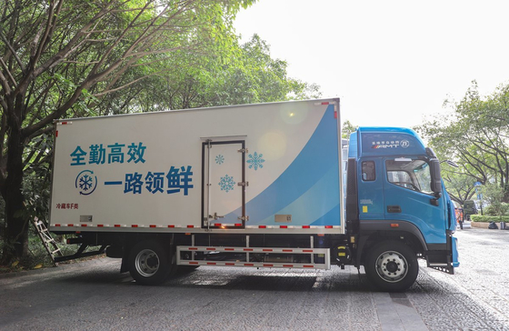 Refrigerated Medium Size Box Foton Brand New Loading 10 Tons Yuchai Engine 300hp LHD