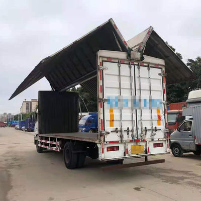 Used DONGFENG Van Cargo Truck 6 Wheels 4X2 Flying Wing Van 180hp Truck