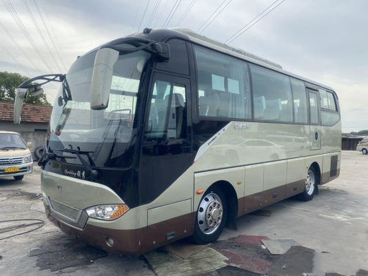 Used Tour Bus Zhongtong Brand 35seats Airbag Chassis Yuchai Rear Engine New Seats Big Capacity Bus 2+2layout