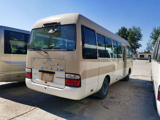 Used Toyota Coaster 17-30 Seater Luxury Seats Desks Gasoline LHD 2017 Made in Japan
