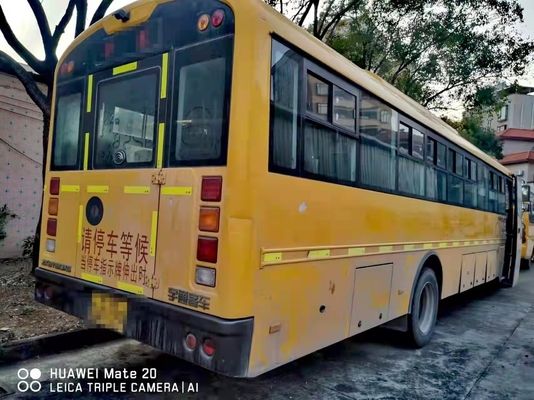 Old School Buses 50seats Used School Bus Yuchai Engine Mini Coach Airbag Chassis