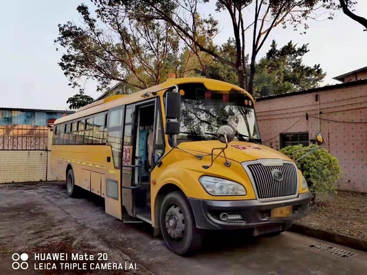 Old School Buses 50seats Used School Bus Yuchai Engine Mini Coach Airbag Chassis