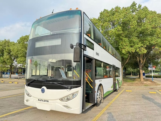 quality  Used Tour Bus Luxury 37 Seats Double Floor RHD Weichai Engine Diesel Coach Bus Sunlong SLK6126 factory