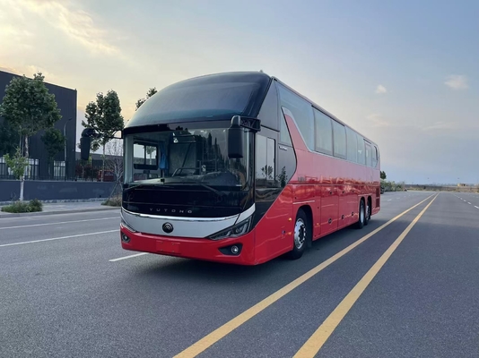 quality  Luxury Bus Coach Yutong 56 Seats Model ZK6137 Double Rear Axle 2021 Year Airbag Suspension factory