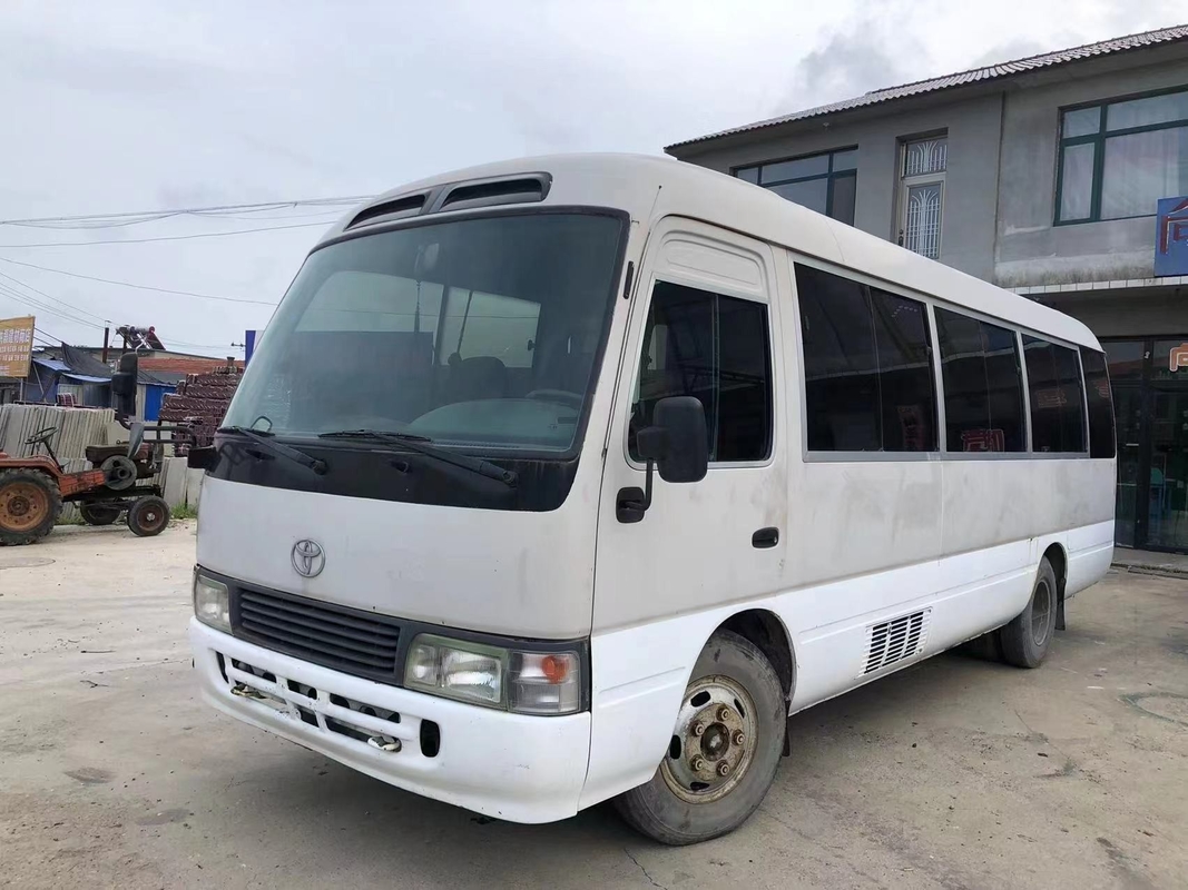 Left Hand Drive Used Toyota Coaster Bus Front Engine 30 Seat Bus For Business