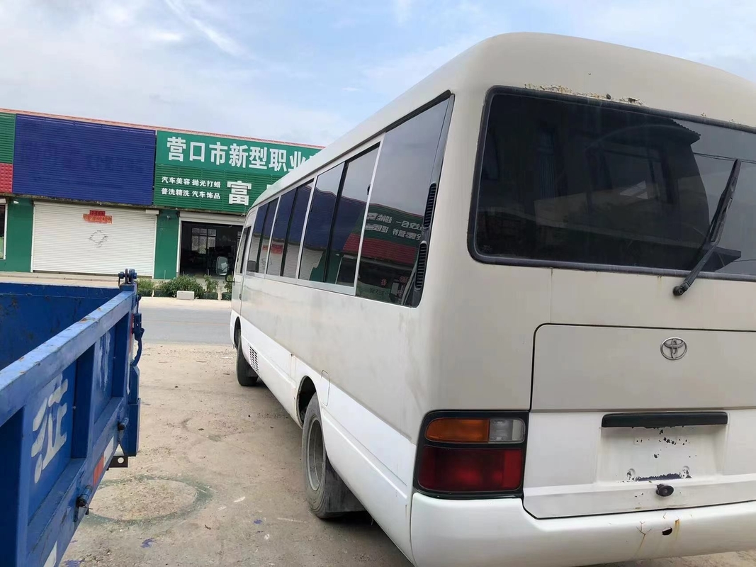 Left Hand Drive Used Toyota Coaster Bus Front Engine 30 Seat Bus For Business