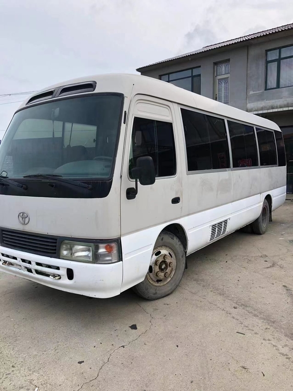 Left Hand Drive Used Toyota Coaster Bus Front Engine 30 Seat Bus For Business