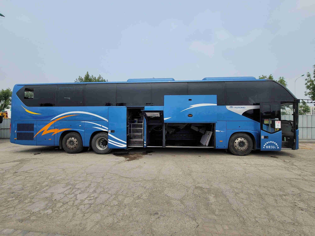 Double Decker Bus Sightseeing Yutong ZK6148 Rear Engine Coach 56 Seat Leftt Hand Driver
