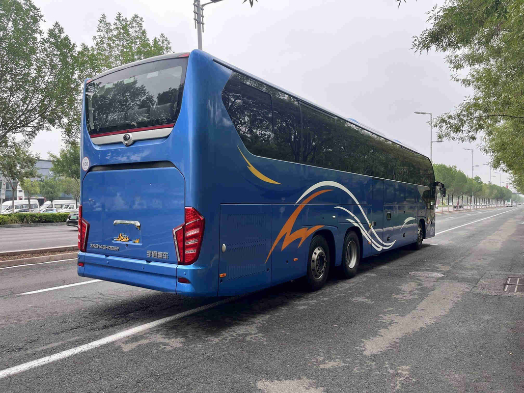 Double Decker Bus Sightseeing Yutong ZK6148 Rear Engine Coach 56 Seat Leftt Hand Driver