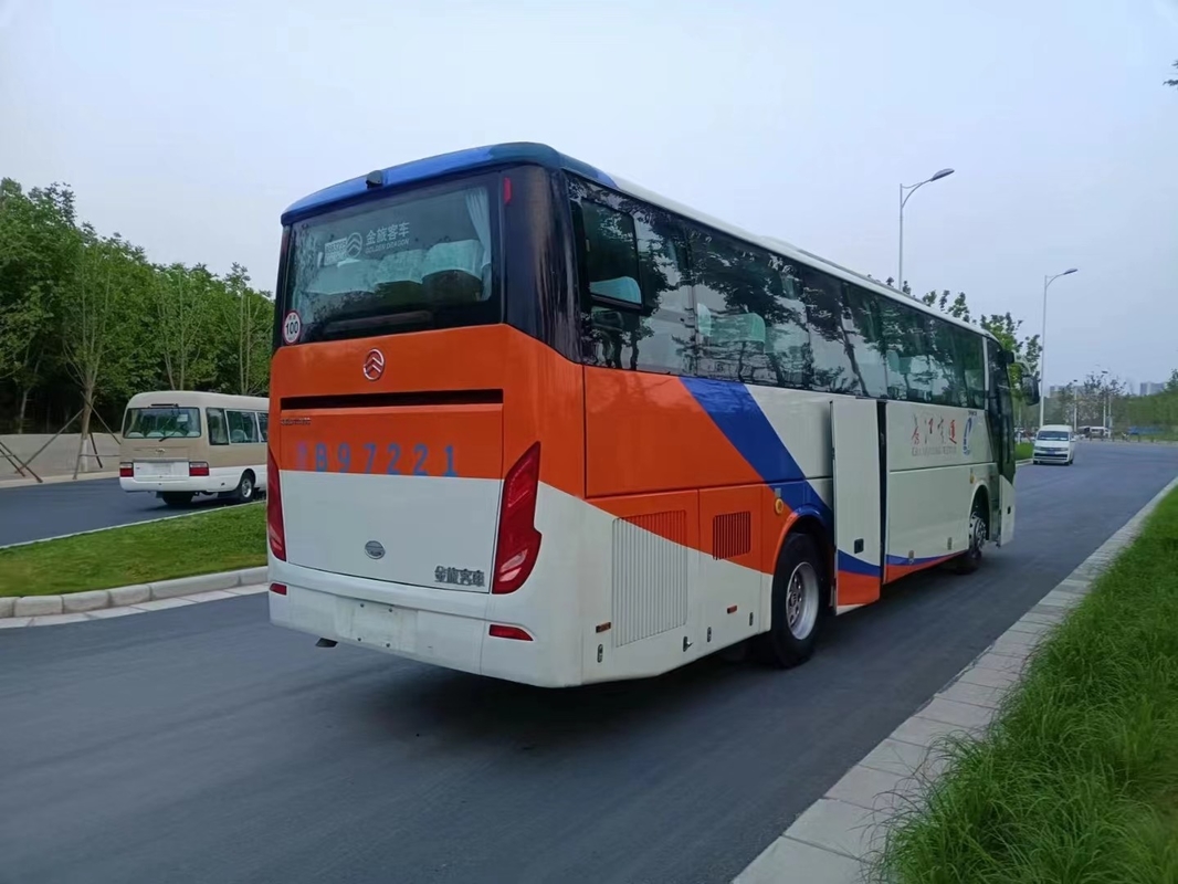 51 Seats Rhd Rear Engine Used Coach Buses Golden Dragon XML6113 Two Doors Euro IV