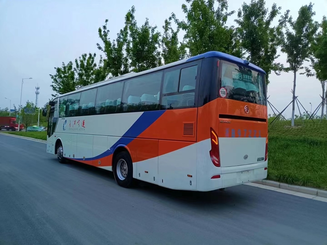 51 Seats Rhd Rear Engine Used Coach Buses Golden Dragon XML6113 Two Doors Euro IV