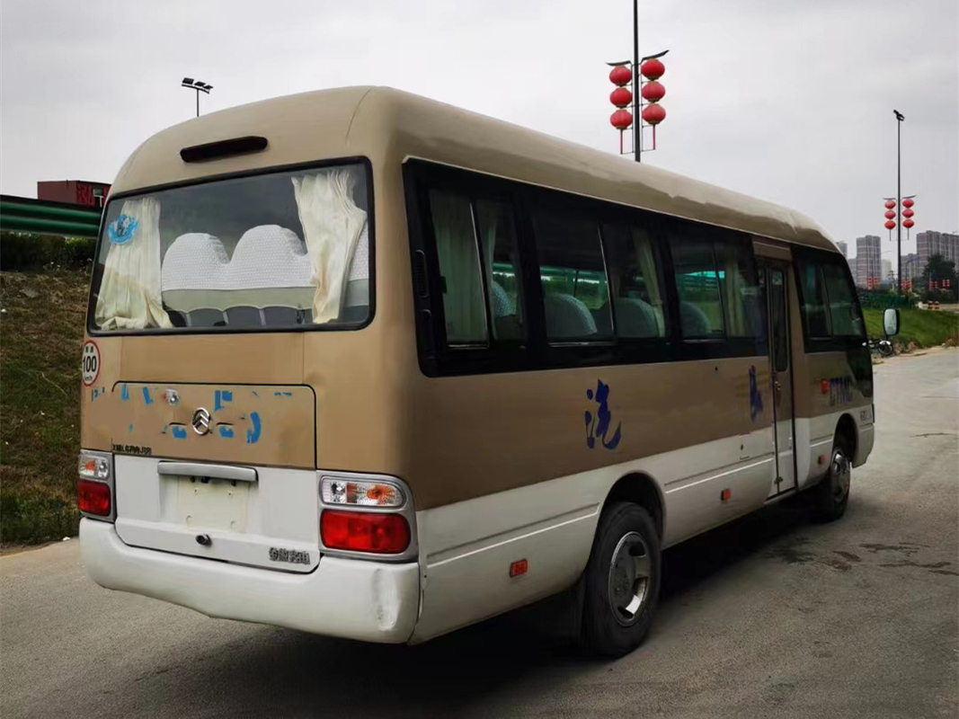 22seats Golden Dragon Used Coaster Bus Mini Coach Yuchai 90kw 2015-2017 Diesel Engine