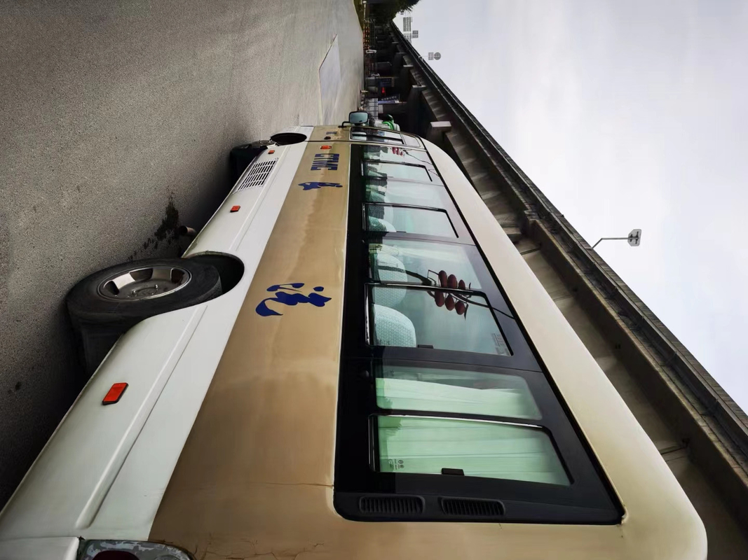 22seats Golden Dragon Used Coaster Bus Mini Coach Yuchai 90kw 2015-2017 Diesel Engine