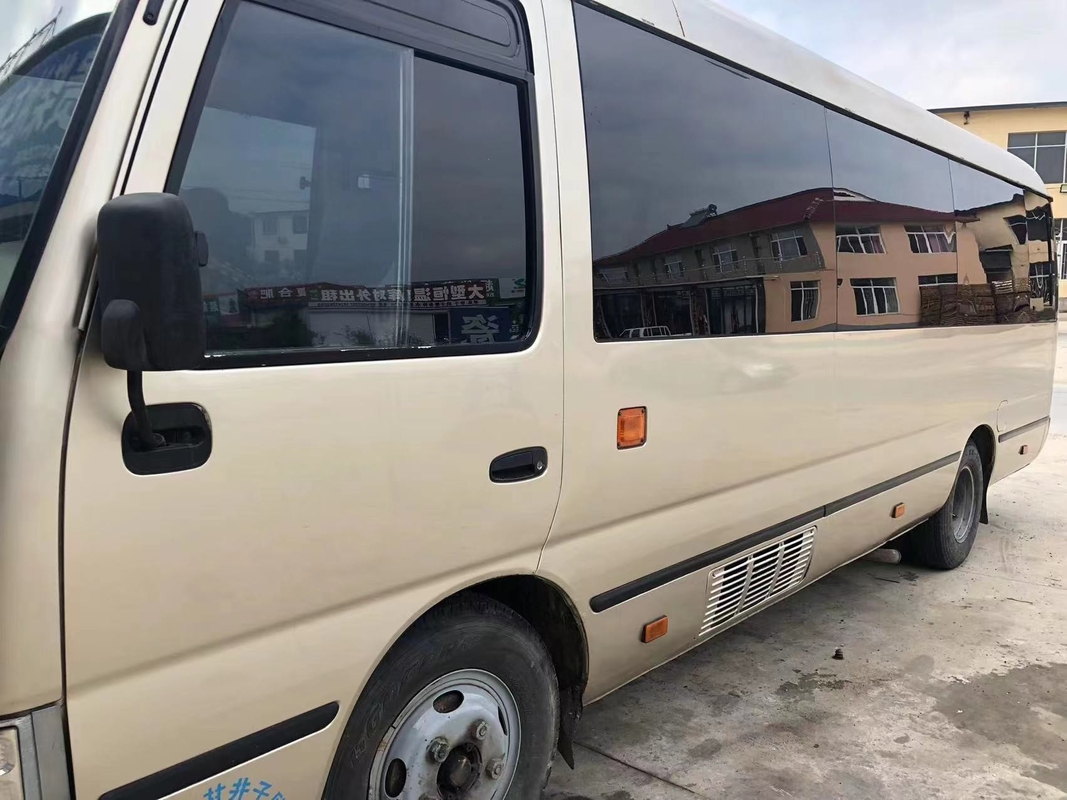 Toyota Mini Used Coaster Bus With Left Passenger Door 23 Seats 1Hz Diesel Engine