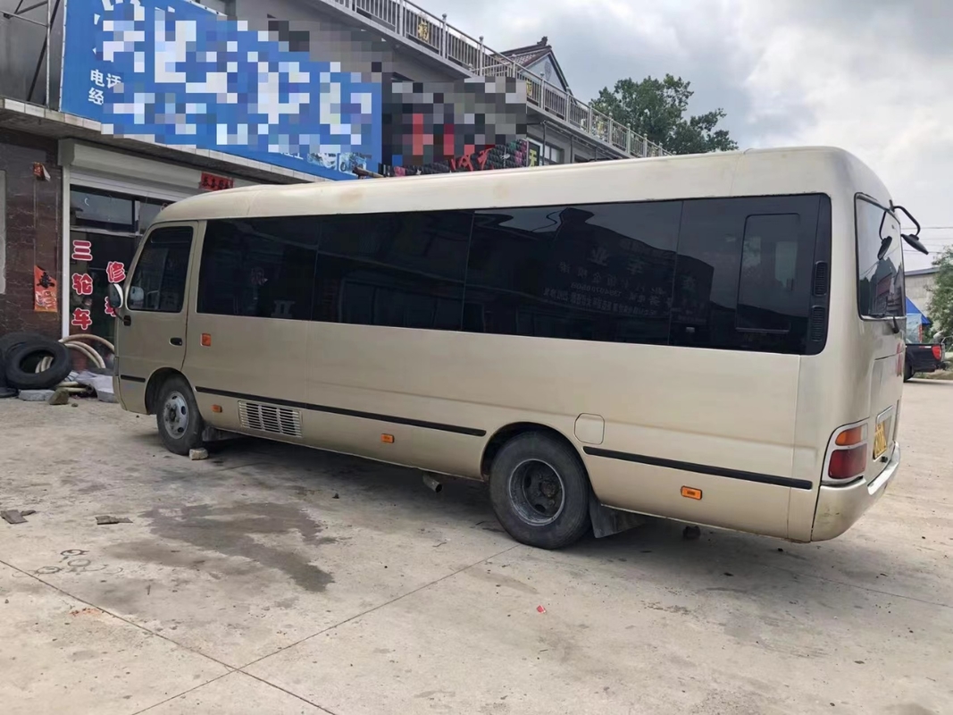 Toyota Mini Used Coaster Bus With Left Passenger Door 23 Seats 1Hz Diesel Engine