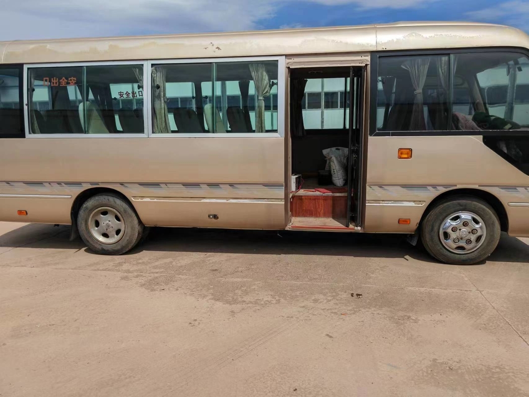2017 Year 29  Seats Used Toyota Coaster Bus With Diesel 1Hz Engine With Folding Door