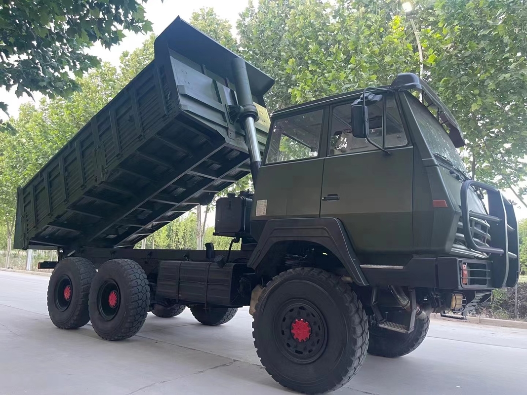 Used 310hp Powerful Diesel Fuel Full Drive Tipper With 3 Differential Locks 6X6 Dump Truck