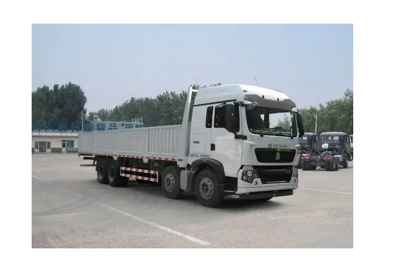 2 Vans Cargo Truck Euro Ii Howo Powerful Cargo Truck 420hp Double Fence Trailers Truck
