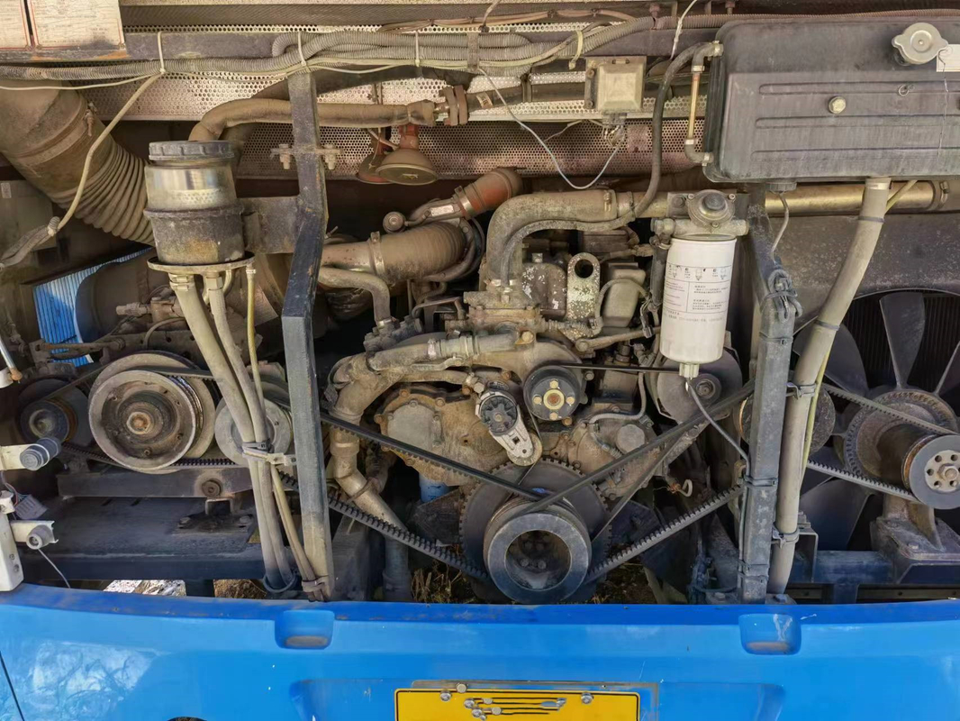 Rear Engine Sunlong Used Coach Bus LHD SLK6122 Air Bag Suspension 55seats High Chassis