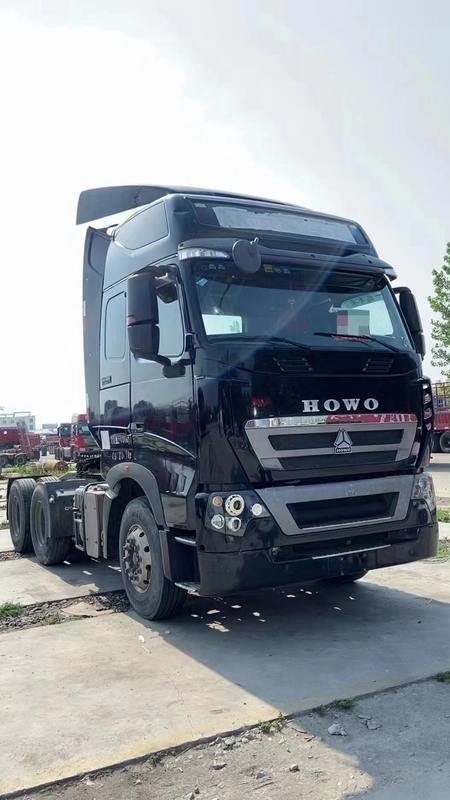 Used Sinotruck 6*4 10 Wheel 440 Horse Power Tractor Howo T7 Head Diesel Engine Trailer Head