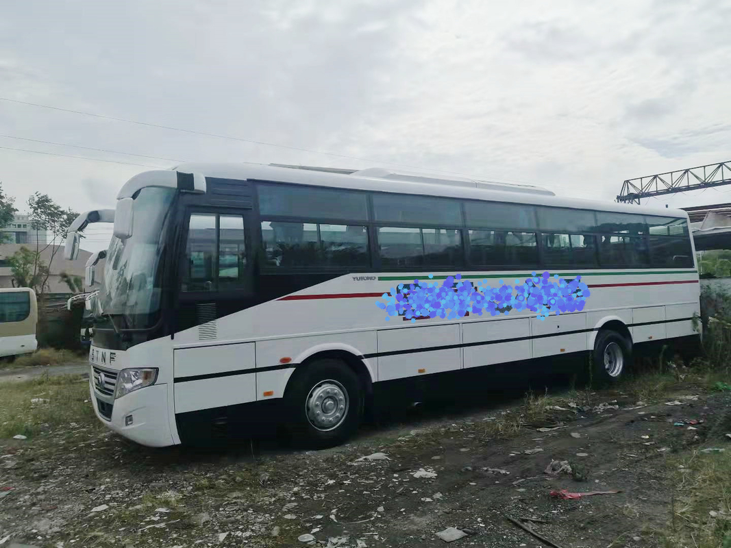 RHD / LHD Used Coach Bus 2+3layout 60seats With Bumper Plate Spring Suspension Yutong ZK6112D