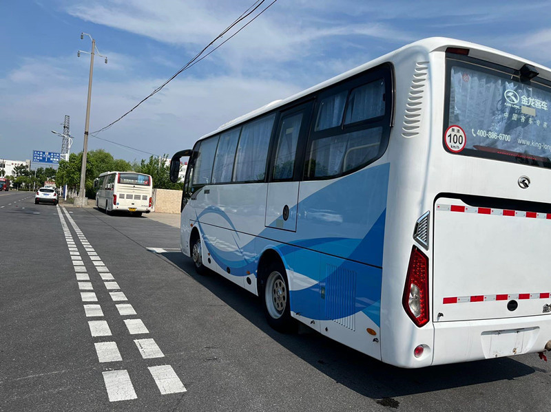 34 Seats 2018 Year Used Coach Bus Kinglong XMQ6802 LHD Steering For Transportation