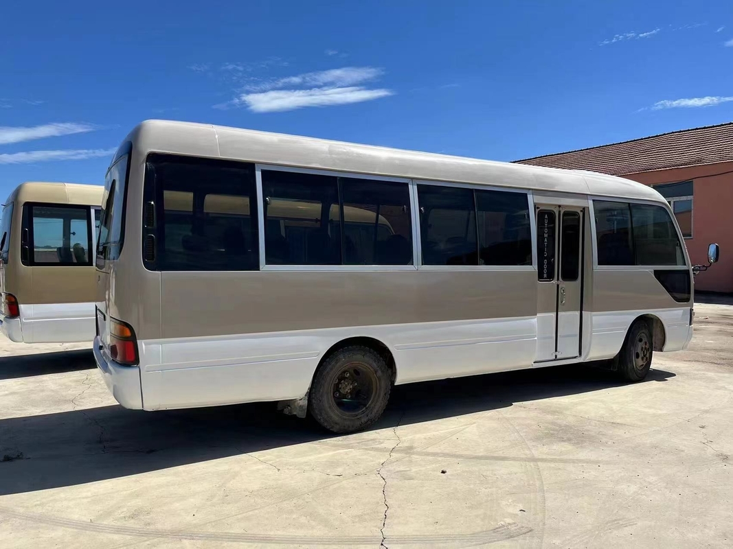 2012 Year 23 Seats Used Toyota Coaster Bus 1Hz Diesel Engine With Folding Door In Good Condition