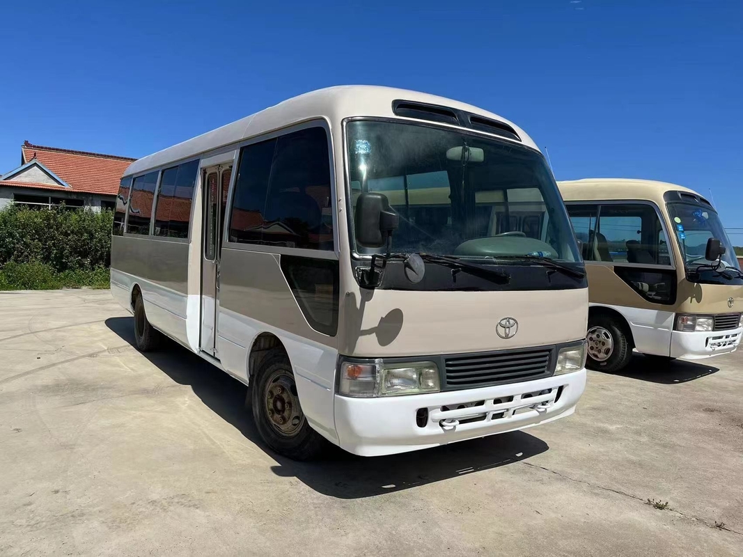 2012 Year 23 Seats Used Toyota Coaster Bus 1Hz Diesel Engine With Folding Door In Good Condition