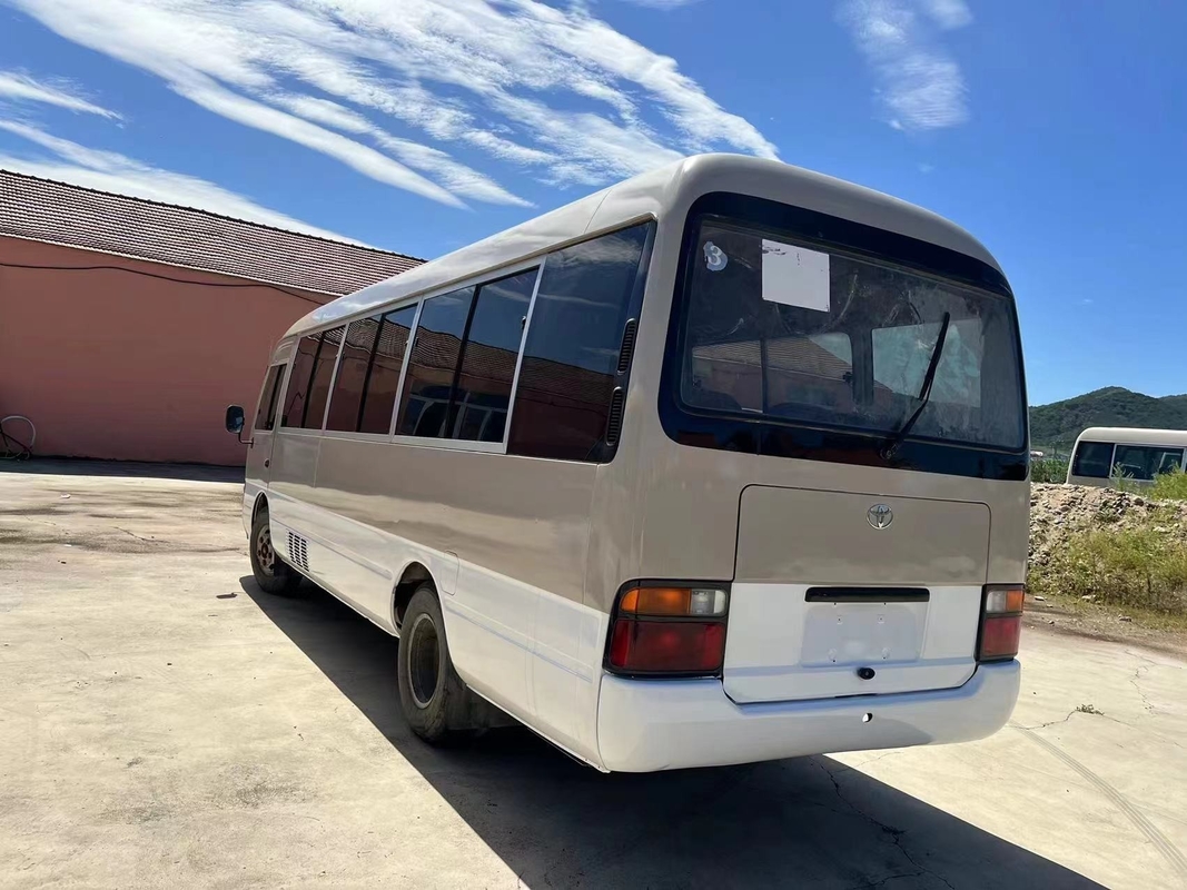 2012 Year 23 Seats Used Toyota Coaster Bus 1Hz Diesel Engine With Folding Door In Good Condition