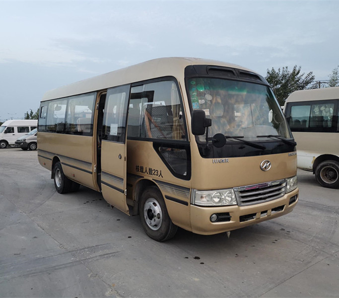 23 Seats 2014 Year Used Higer Coaster Mini Bus KLQ6702E4 With Engine Left Hand Steering